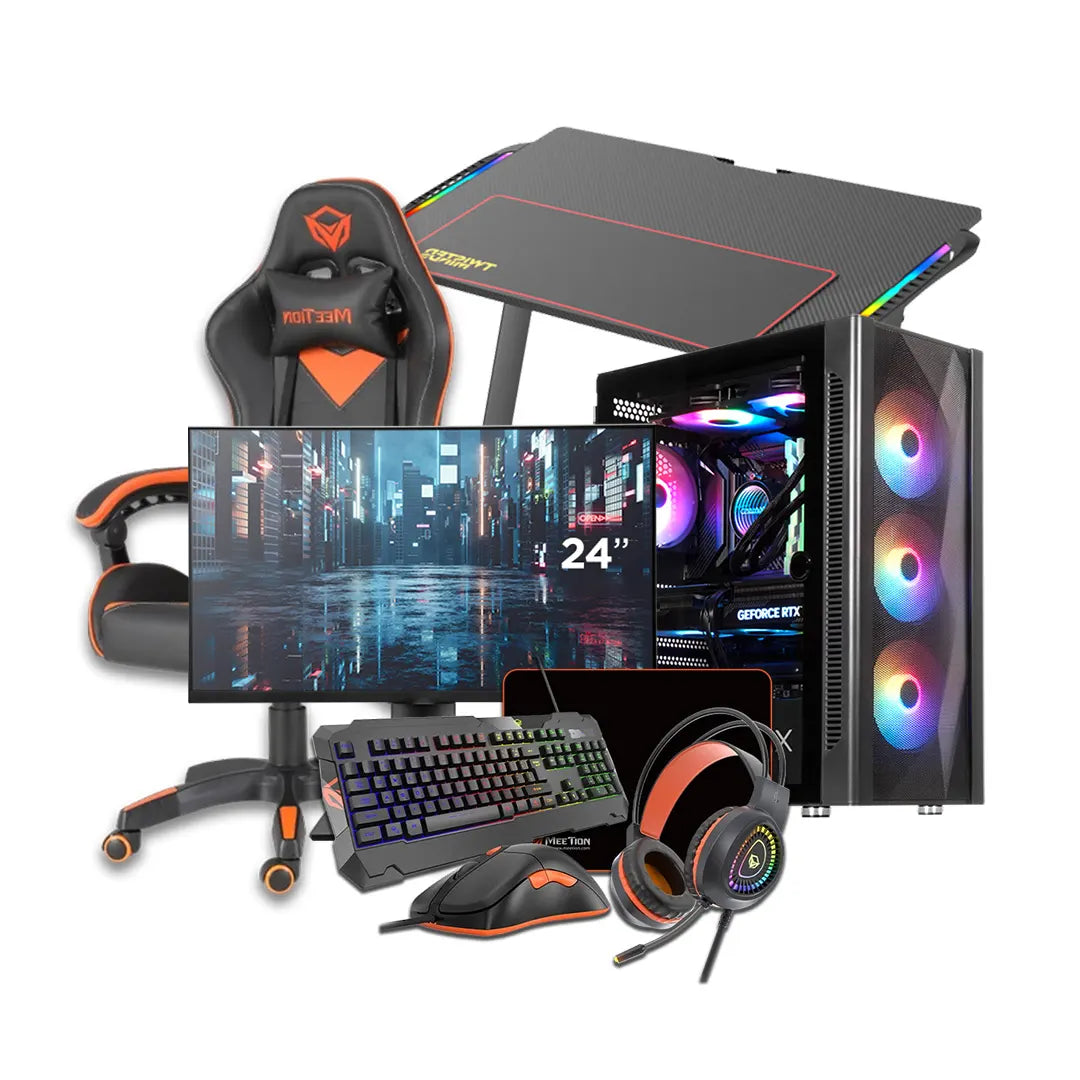 Gaming PC Bundle Intel Core i5-10400F, Nvidia GTX 1650, 16GB RAM, 512GB SSD, 24 Gaming PC Bundle Intel Core i5-10400F, Nvidia GTX 1650, 16GB RAM, 512GB SSD, 24